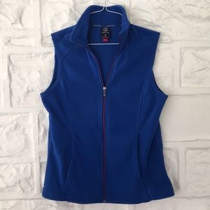 Royal blue fleece vest